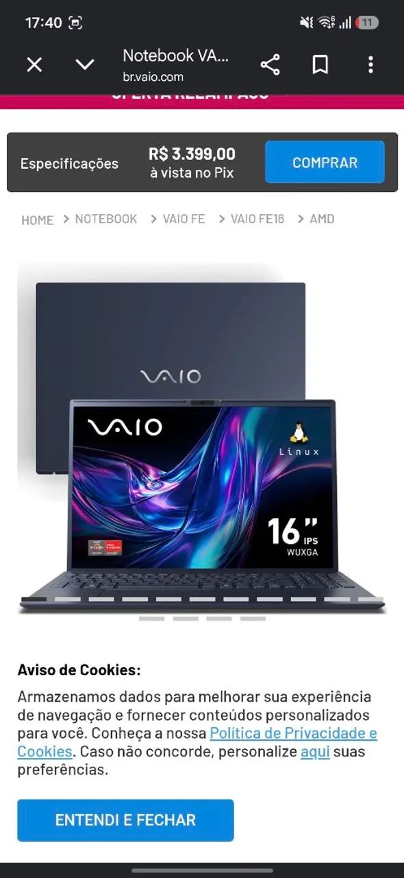 Notbook Vaio