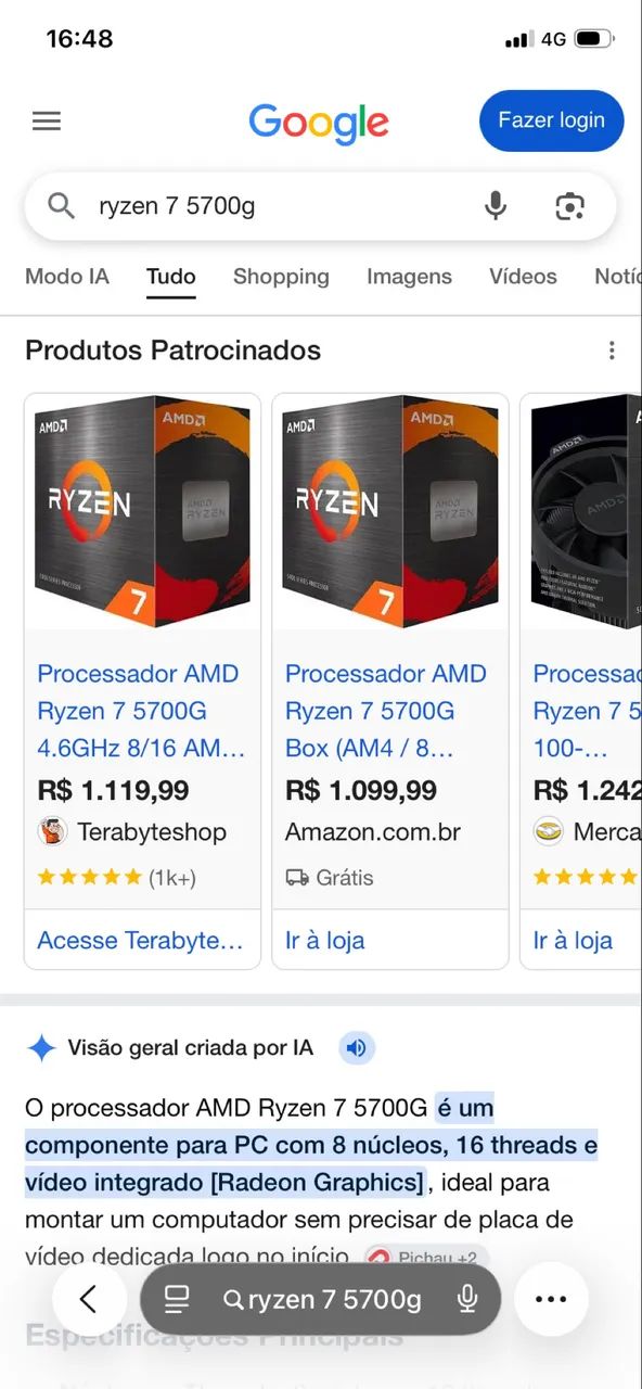 RYZEN 7 5700g