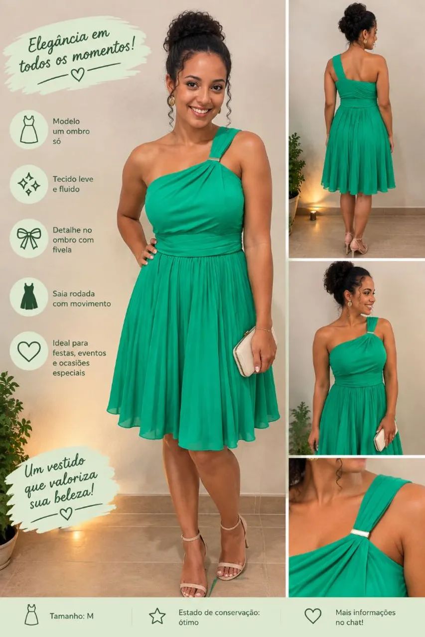Vestido de Festa Verde