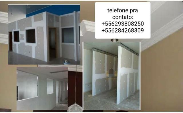 Forros, divisórias e paredes. Gesso acartonado em geral!!!