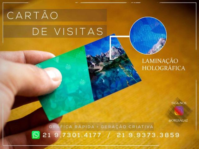 Cartão de Visita Laminação Holográfica