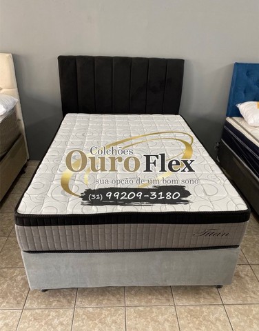 COMPRE SUA CAMA QUEEN PARCELADA SEM CARTÃO - Móveis - Céu Azul