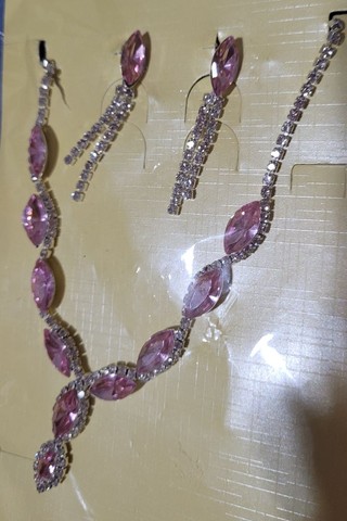 Colar strass com pedras nude bijuterias  - Foto 3