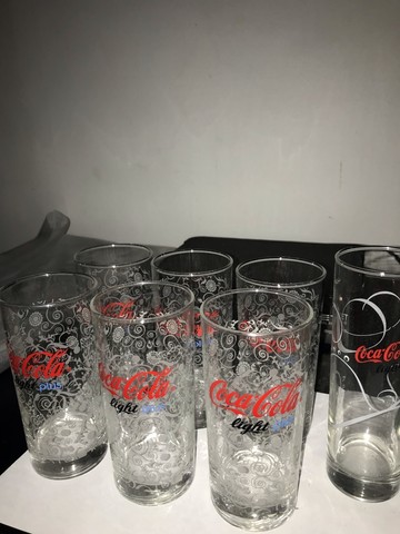 6 Copos Antigos Coca-Cola Light Plus - Novos - Foto 2