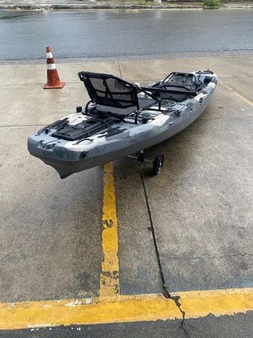 Caiaque caiman 135 pronto para motor completo avalio trocas  - Foto 2