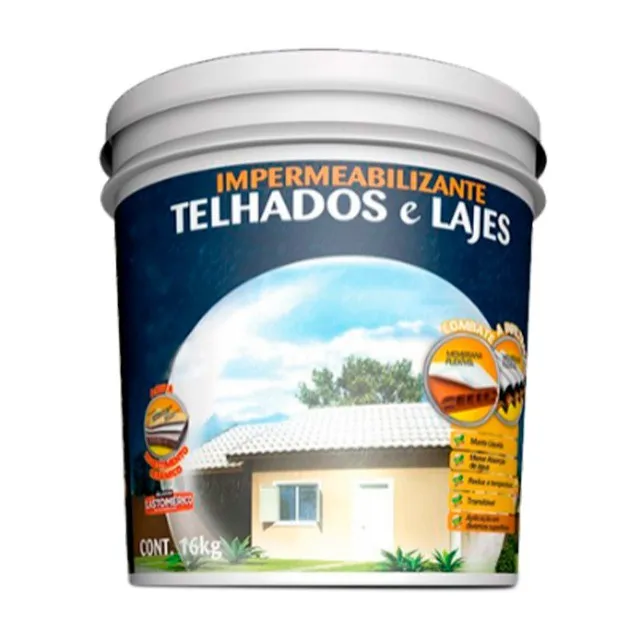 Impermeabilizante para Telhados e Lajes 16Kg Branco Hydronorth