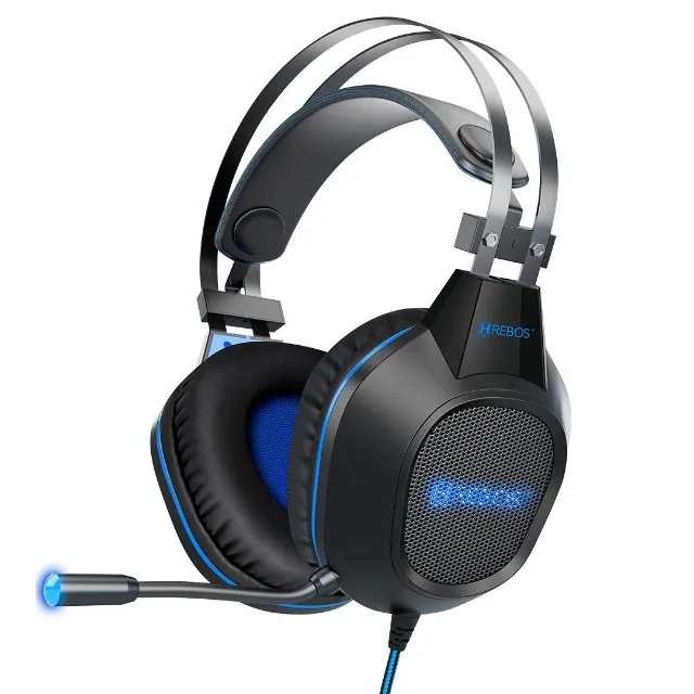 FIFINE Headset Gamer Fone De Ouvido Para Jogos Para Fones De Ouvido Com Fio  PC Com Microfone-7.1 Surround Sound Computer Fone De Ouvido USB Para  Laptop, RGB Streaming De Fones De Ouvido