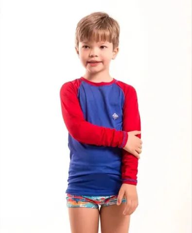 Camisa térmica infantil com proteção UV FPS 50+ - Foto 2