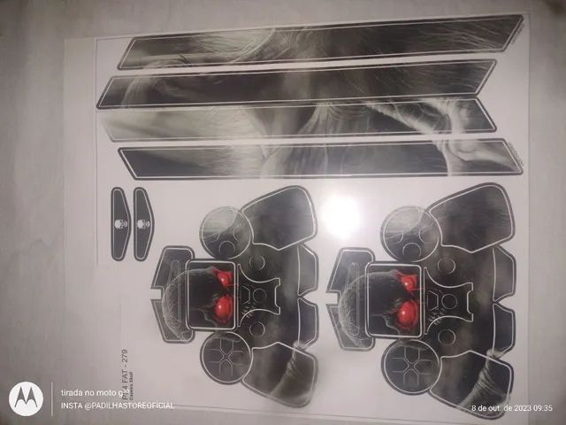 Skin PS4 FAT caveira negra  - Foto 2