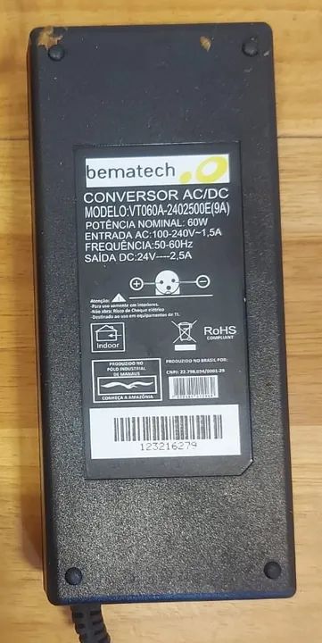 Fonte Original Bematech 24v 2,5a para impressora [Usado] 60W - Foto 6