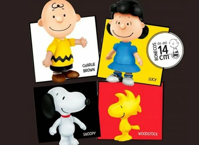 Bonecos turma do Snoopy e Charlie Brown -Habbibs / Hagazzo