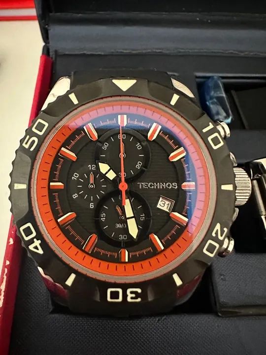 OMAN10　Ocean Blue Relógio Citizen Marine Eco-Drive Azul AW1810-85L com energia