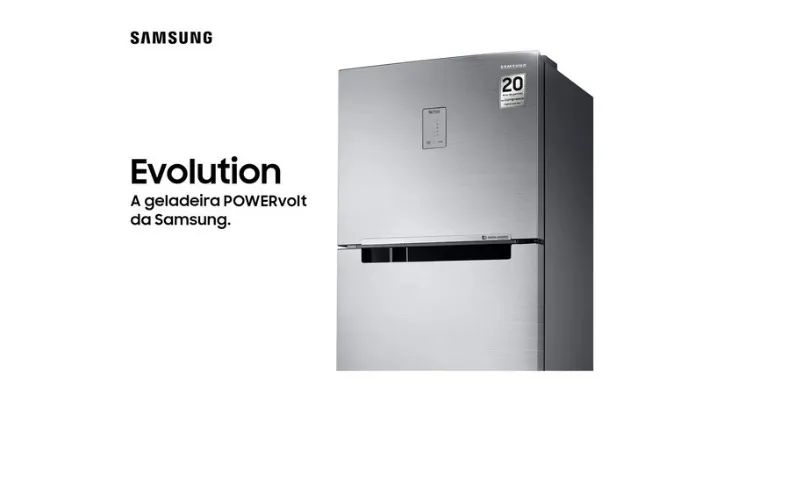 Geladeira Samsung Inverter 460L Duplex Inox Look RT46 Bivolt - Foto 4