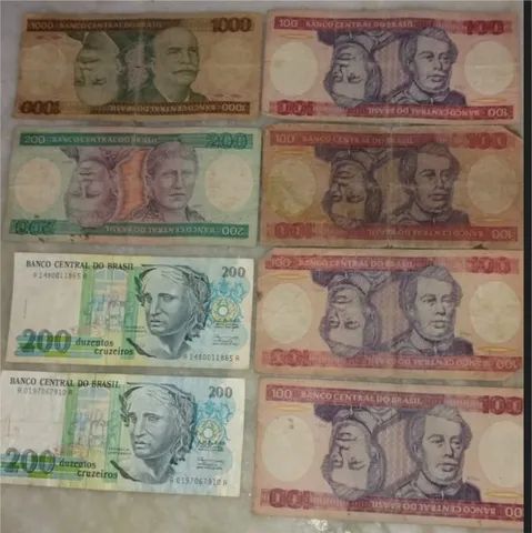 coleção de cedulas antigas do Brasil (lote com14)muito circuladas - Foto 3