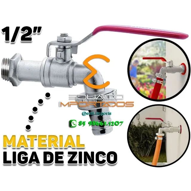 Torneira Esfera 1/2 com Alavanca BOM-2018 - Foto 3