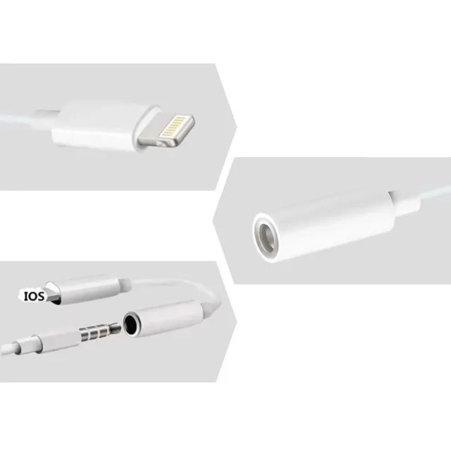 Adaptador de Áudio Lightning e USB-C para P2 3,5mm - iPhone iPad Android - Foto 2