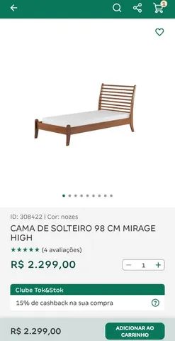 Cama de solteiro Mirage Tok&Stok  - Foto 3
