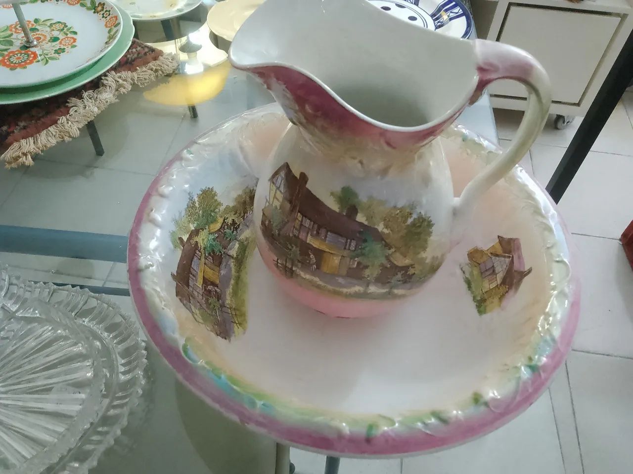 Jarra com bacia 