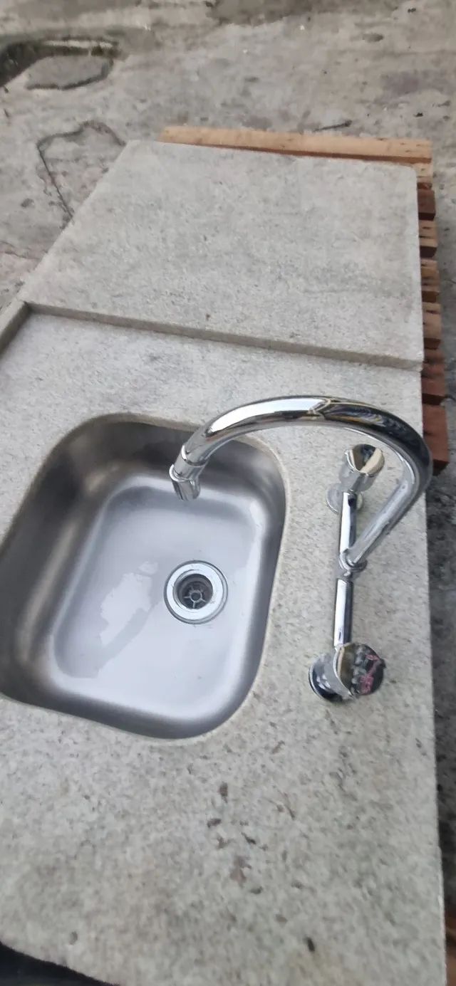 Pia cozinha completa  com torneira - Foto 6