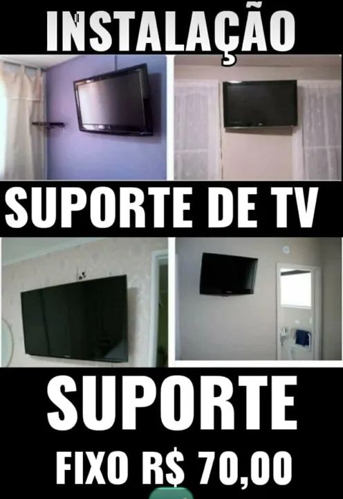 Instalação suporte de tv fixo e articulado  - Foto 5