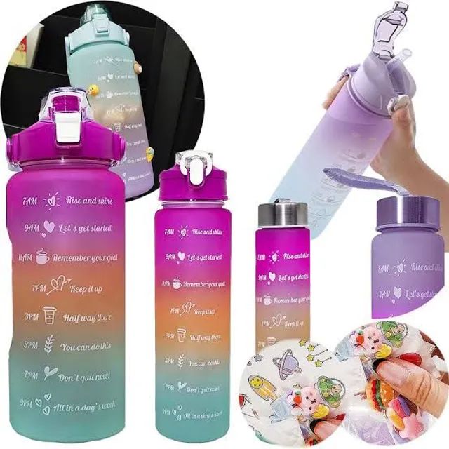 KIT COM TRÊS GARRAFAS MOTIVACIONAL  - Foto 2