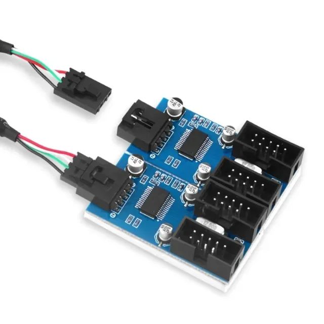 Cabo USB 9pin para placa mãe HUB 4 em 1 - Foto 5