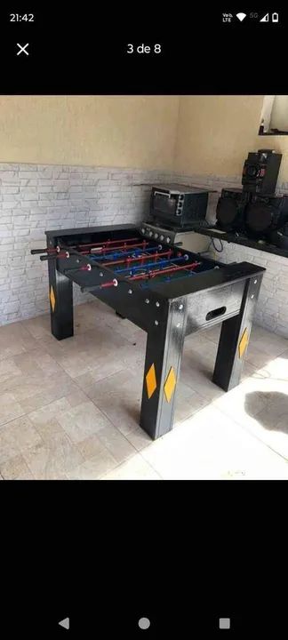 Pebolim Para Residência Cor Preto  - Foto 4