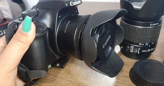 Câmera profissional canon T3 pouquíssimos clicks - Foto 4