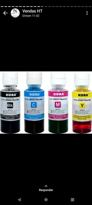 Tinta para sublimação.