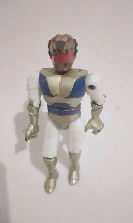 Boneco Articulado Vintage - Bioman Warrior anos 80  Colecionável