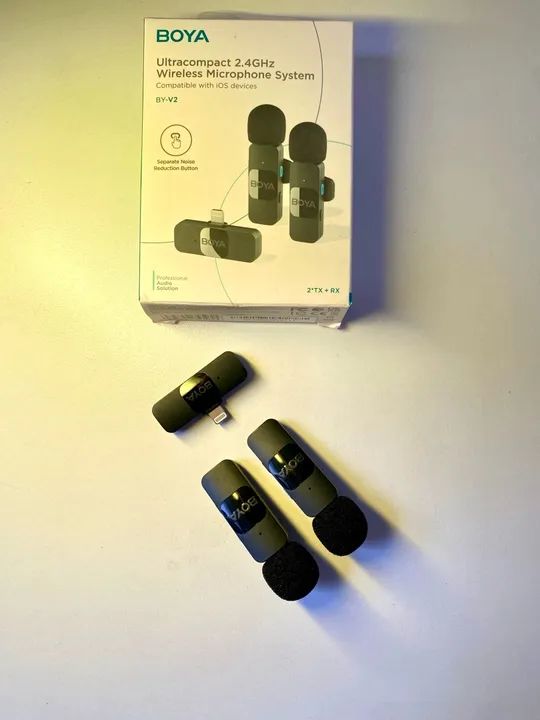 Vendo Microfone Boya Lapela para celular - Imperdível 