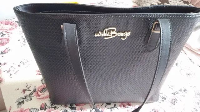 Bolsa grande de ombro+ bolsa transversal