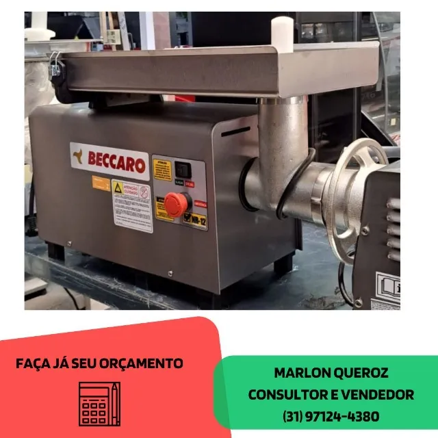 Moedor de Carne Inox Industrial Beccaro