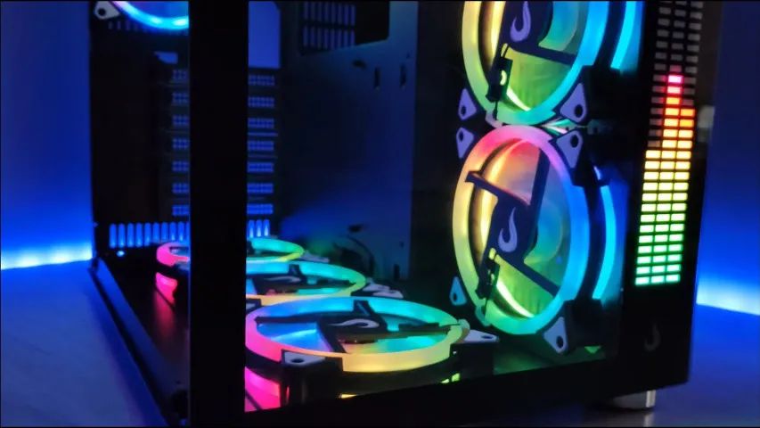 Kit 3 Cooler FAN Rise Mode Energy 120mm, Led RGB, Controle e Controladora, Na Caixa  - Foto 2