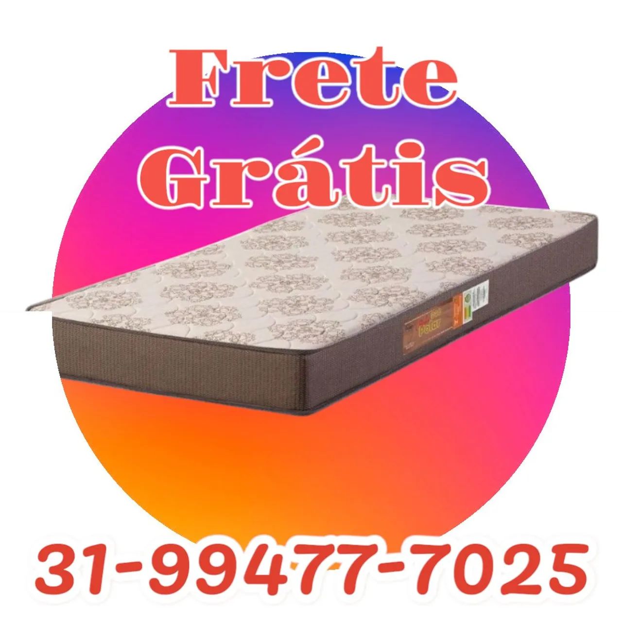 COLCHÃO SOLTEIRO DIRETO DA FÁBRICA / ENTREGA GRÁTIS E IMEDIATA!!!!!!