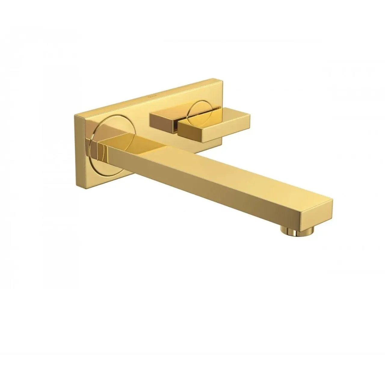 Torneira de Parede com Chapa para Lavatório Dream 1179 Gold - Deca.