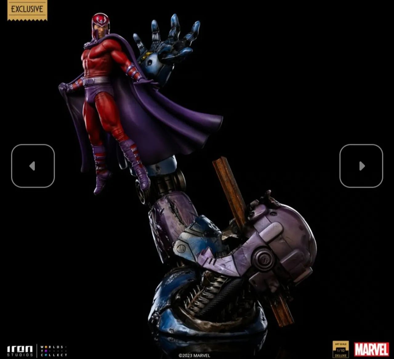 Magneto Vs Sentinel Deluxe Iron Studios Exclusivo - Foto 3