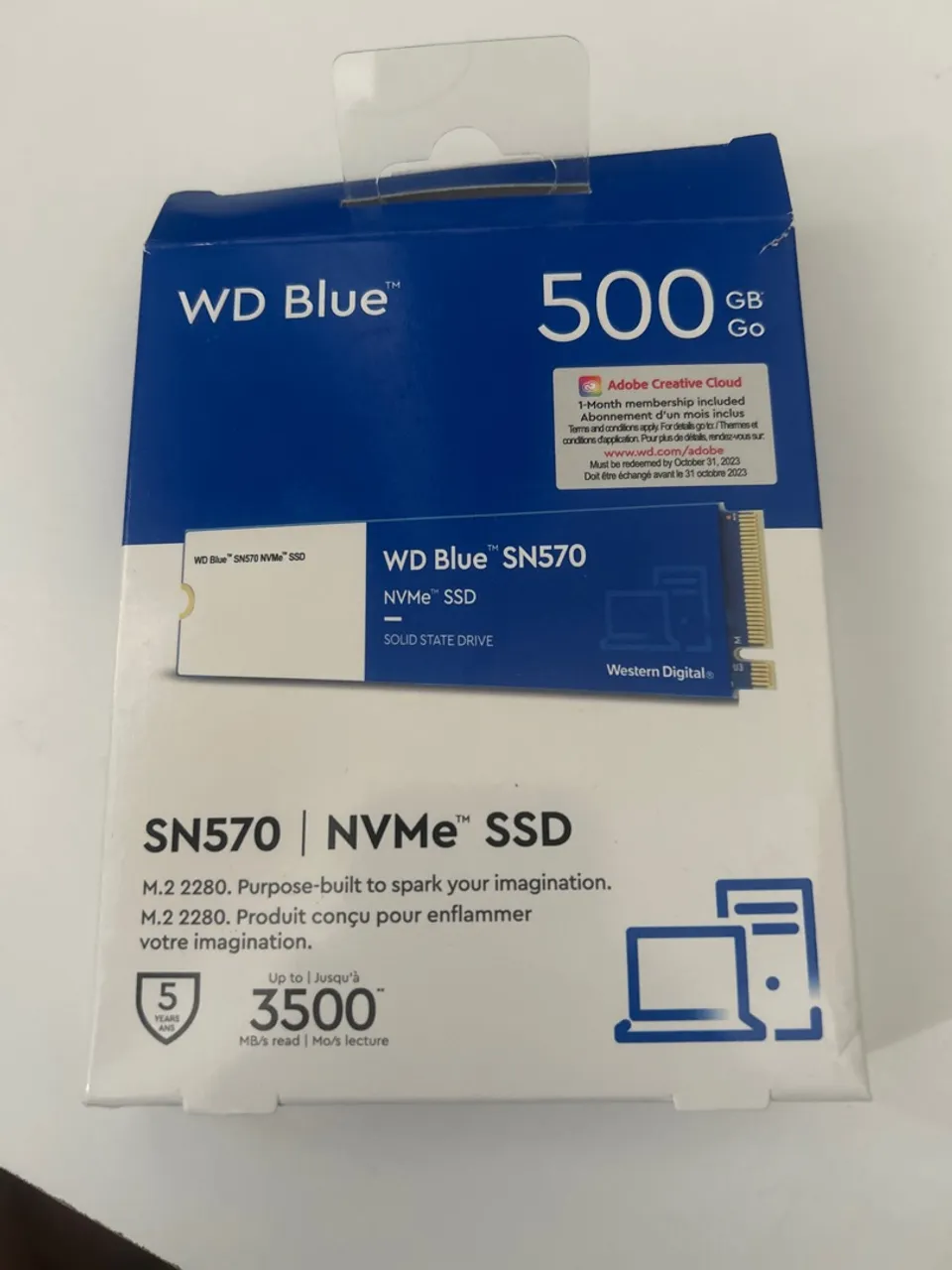 SSD WD Blue SN570 NVMe 500GB