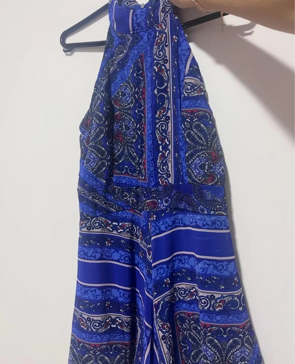 Macacão estampado azul