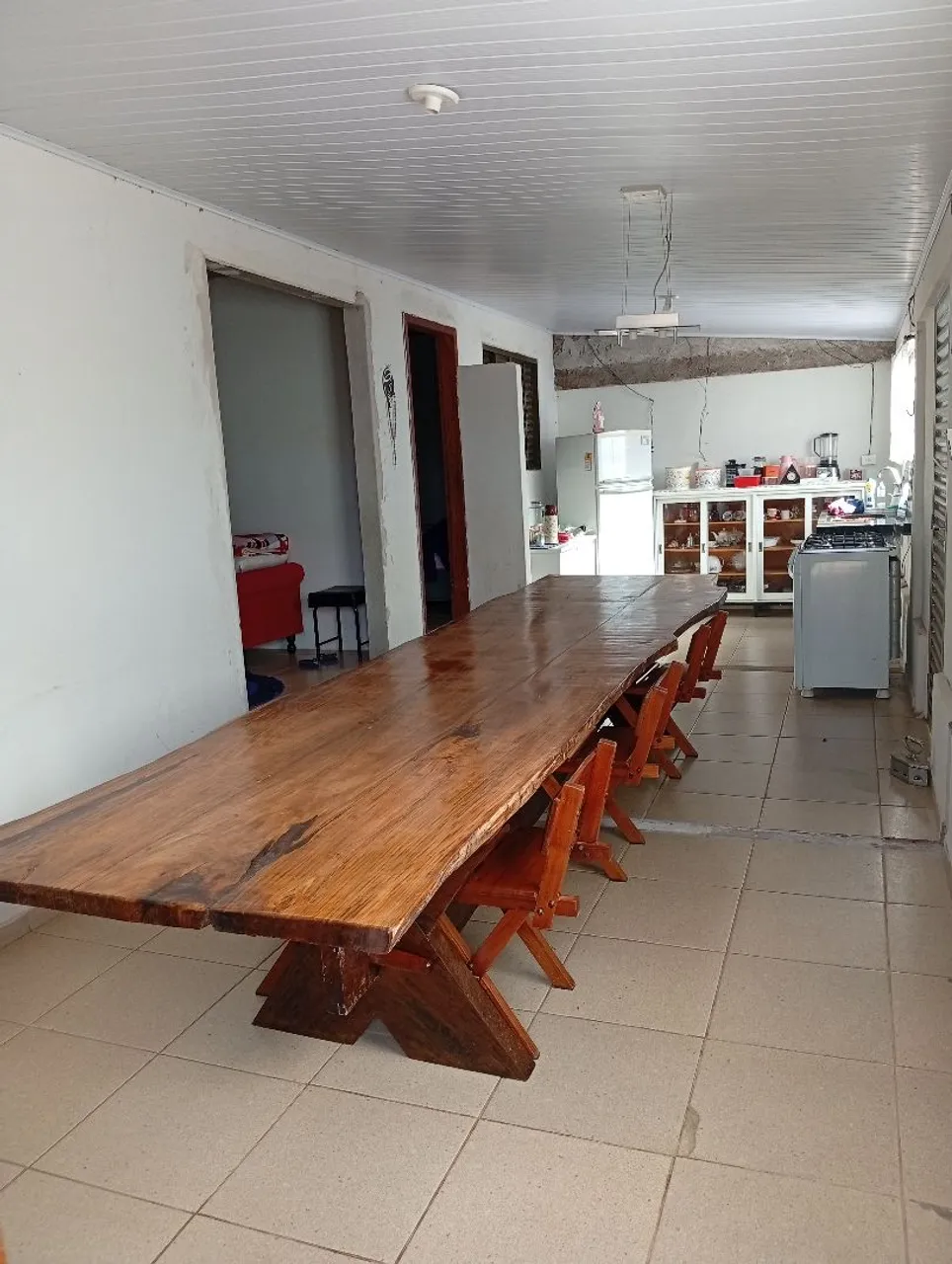 Mesa de Jantar Rústica de Madeira iPe Maciça