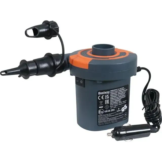 BOMBA ELETRICA 12V - 96W PARA INFLAVEIS COM ENTRADA PARA ACENDEDOR DE CARRO - Foto 2