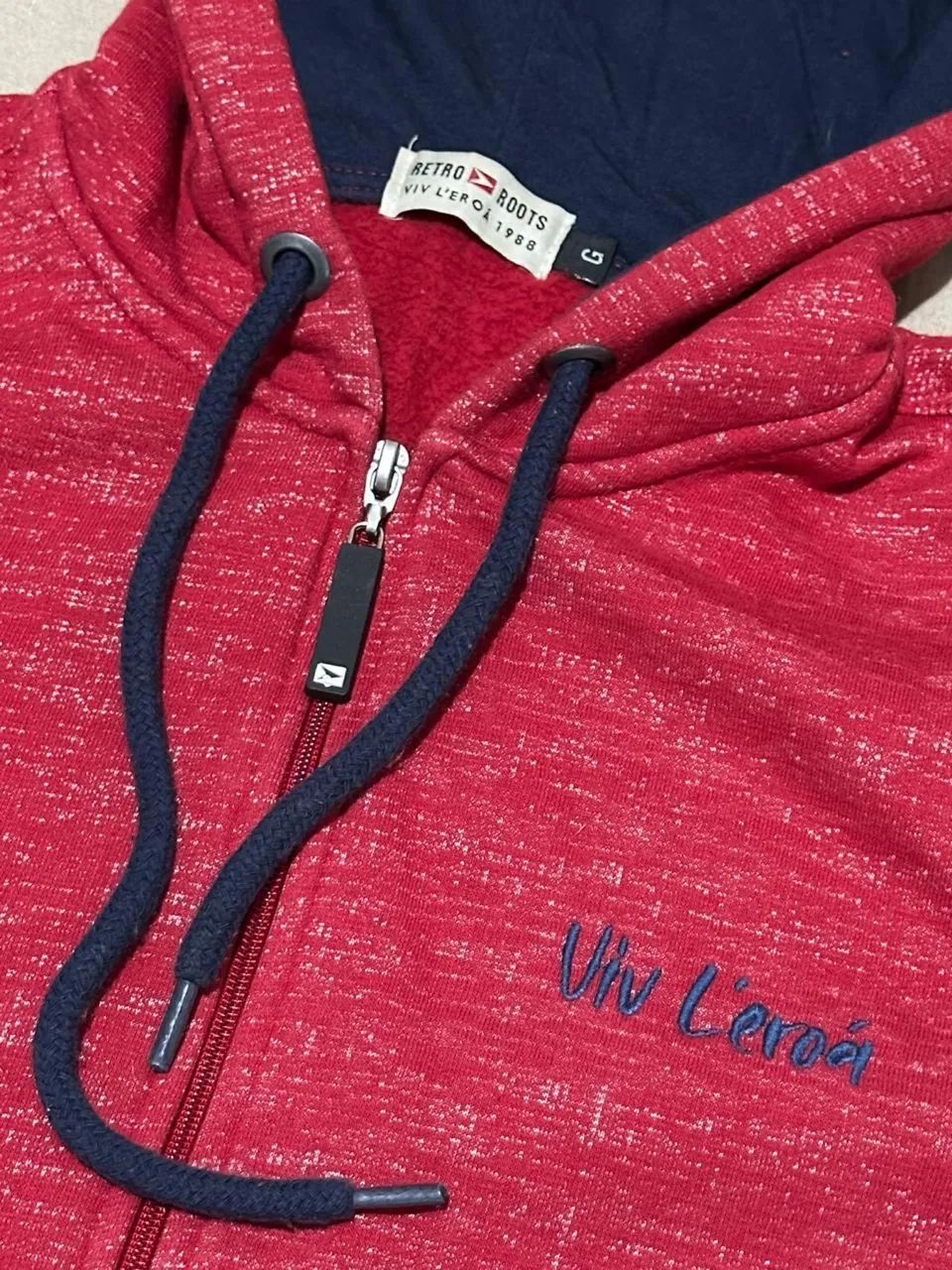 Blusa de moletom VivLeroa vermelha mesclada  - Foto 5