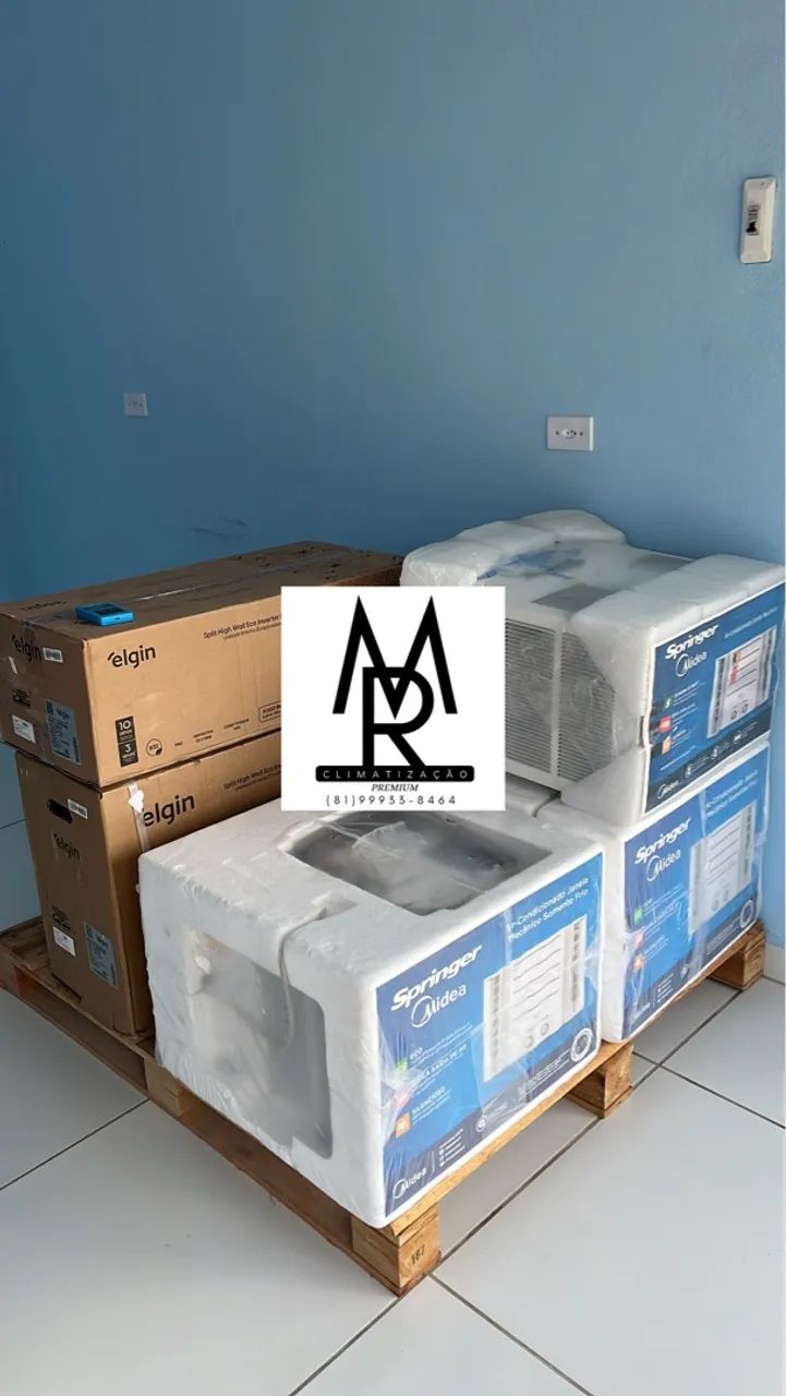 Ar condicionado 7.5/ 12mil Btus novos inverter/convencional diversas marcas. - Foto 2