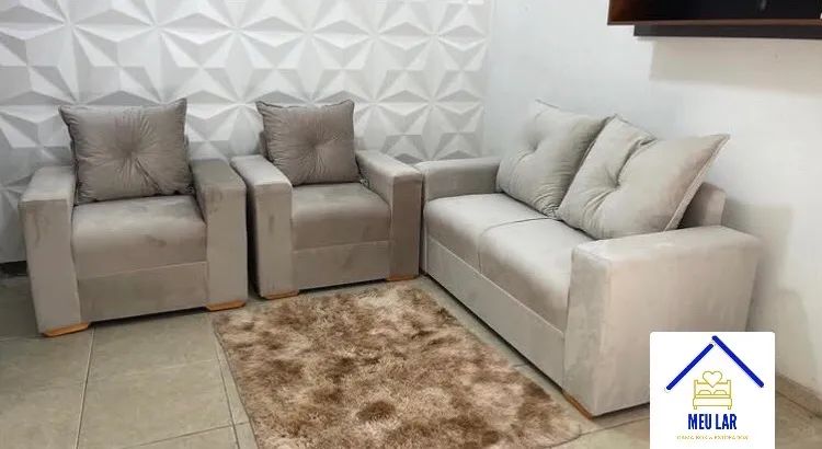 SOFÁ DE 3 LUGARES COM POLTRONA - Foto 3
