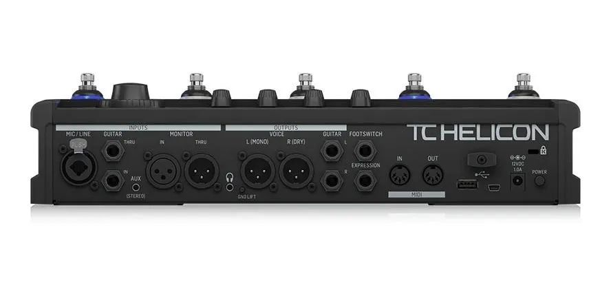 Pedal De Efeito Tc Helicon Voicelive 3 Extreme Preto