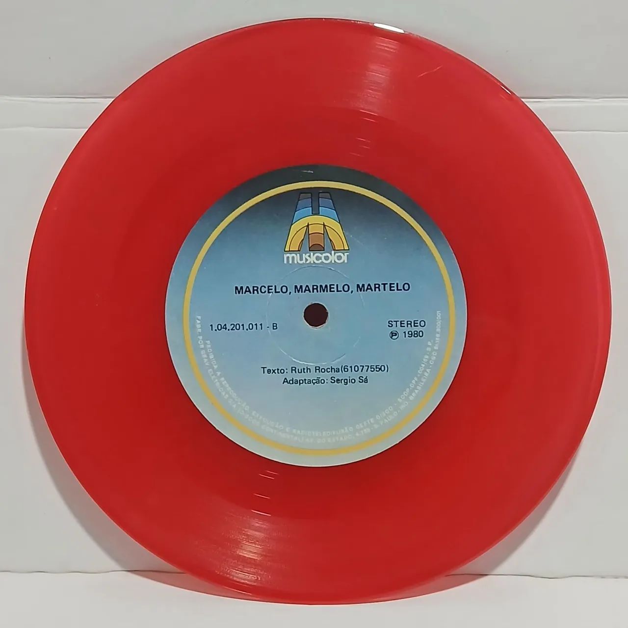 Disco de Vinil Compacto Infantil Ruth Rocha - Marcelo, marmelo, martelo 1980 - Foto 3