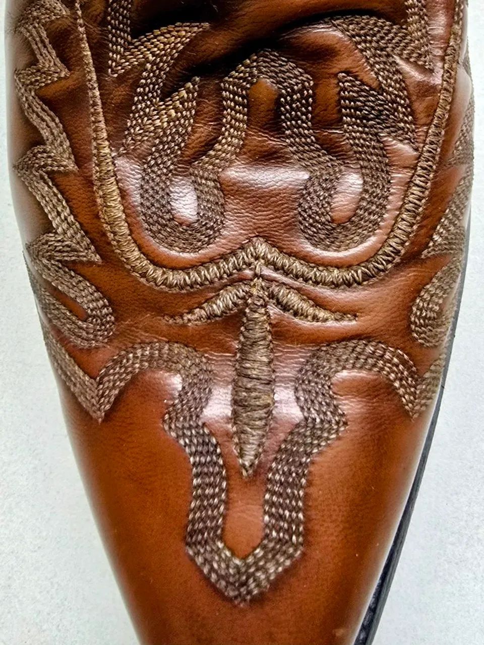 Lucchese Cowboy Western Boot Texas 11(EUA) Tamanho 42 (BRA), couro de cabra, cor: whiskey  - Foto 4