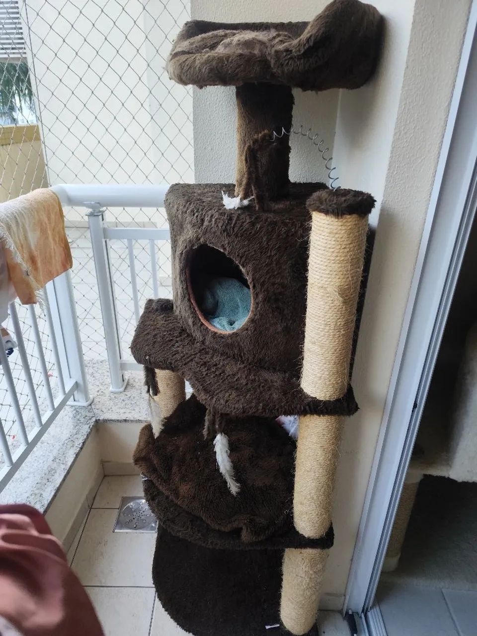 Arranhador Gatos marrom grande 64169212650243124