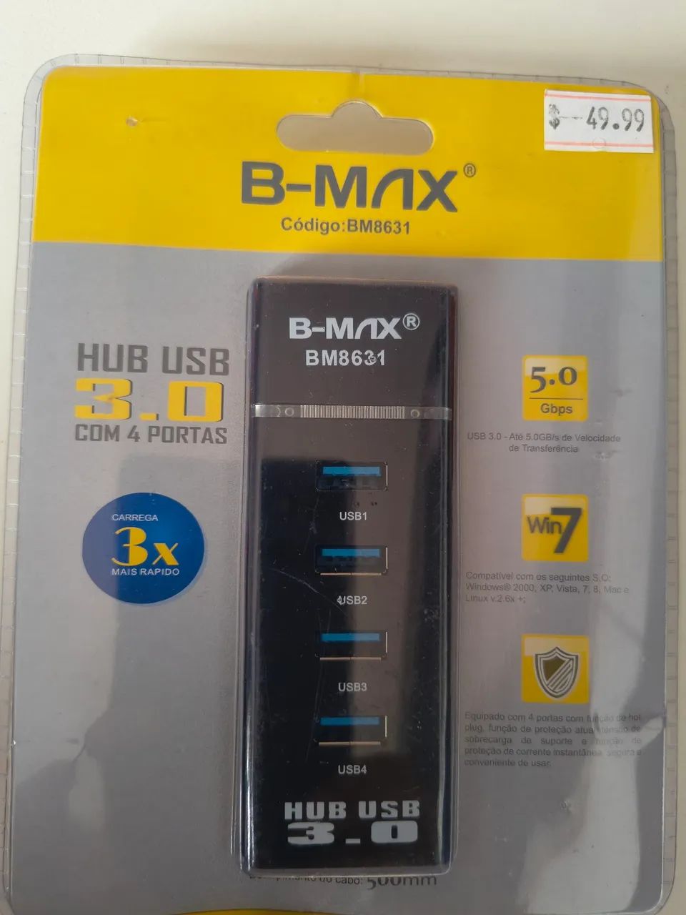 B-MAX BM8631 4-Port USB 3.0 Hub64169991575555120