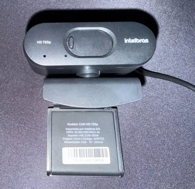 Webcam HD CAM 720p Preto Intelbras - Foto 3